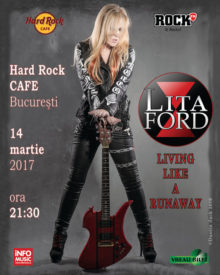 Concertul Litei Ford s-a mutat la Hard Rock Cafe
